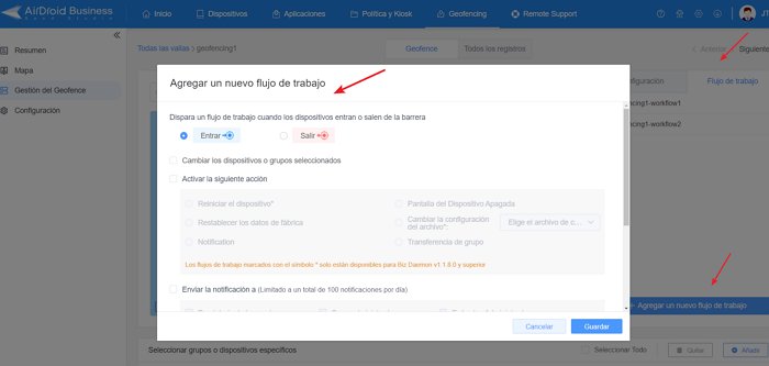 agregar un nuevo flujo de trabajo