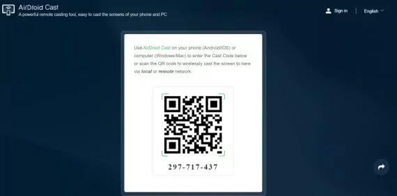 AirDroid Cast Web