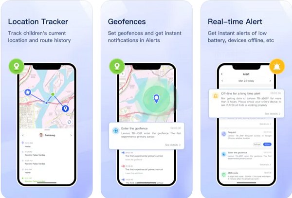 AirDroid Parental Control geofencing