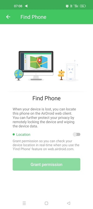 airdroid grant permission