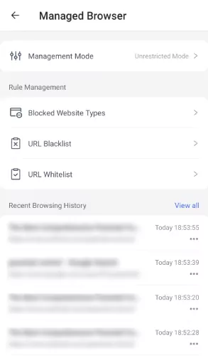AirDroid kid safe browser