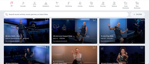 cast Peloton to TV from web