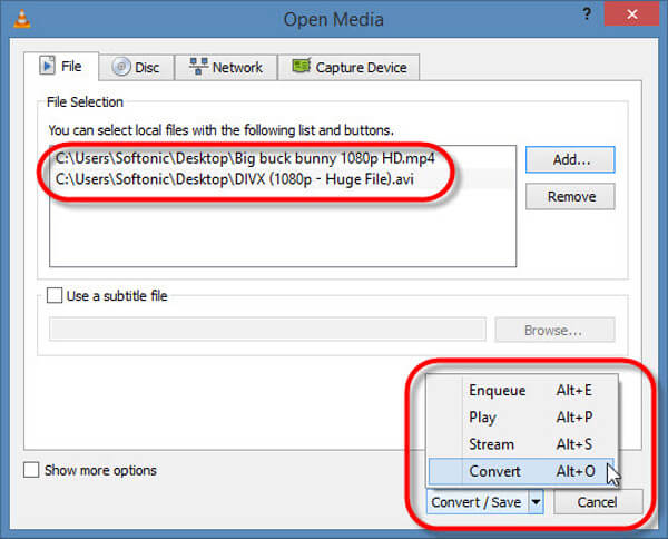choose convert feature