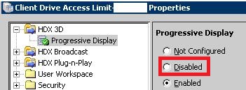 Citrix Progressive Display