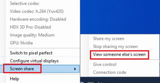 Citrix View someone screen