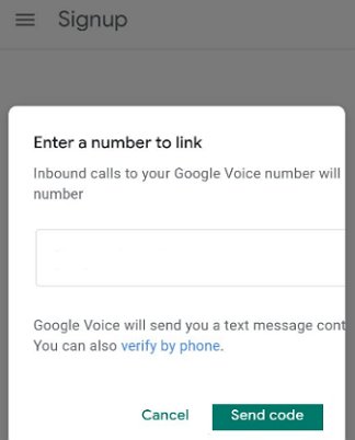 click on send code