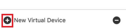 Create New Virtual Device