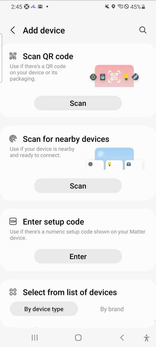 smartthings app add device