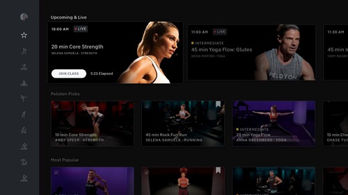 watch Peloton on web