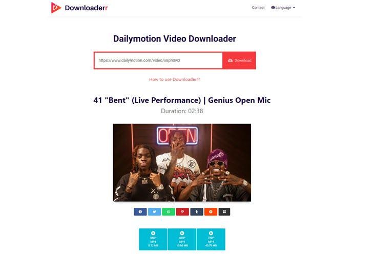 downloaderr dailymotion video downloader online