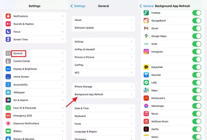 enable background app refresh
