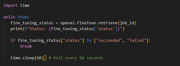 observe the fine tuning process