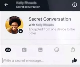 conversation secrète Facebook Messenger