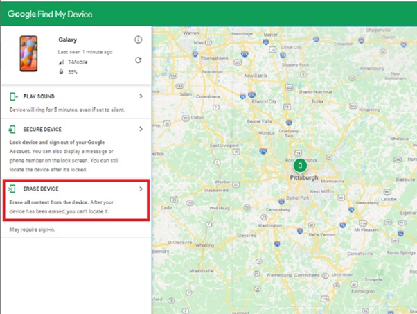find my device