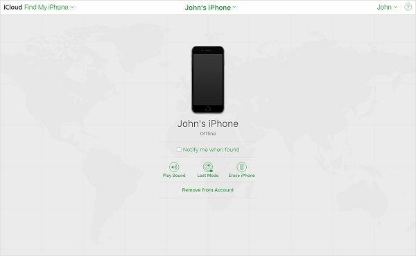 find my icloud play sound
