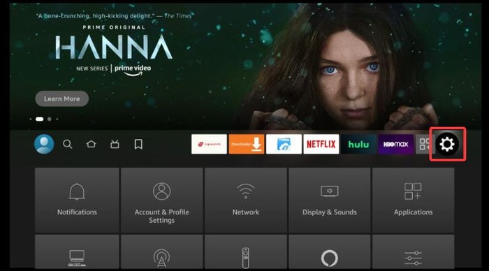 Settings on Fire TV Stick