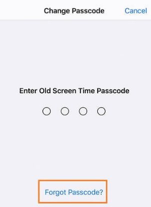 Bouton Code oublié