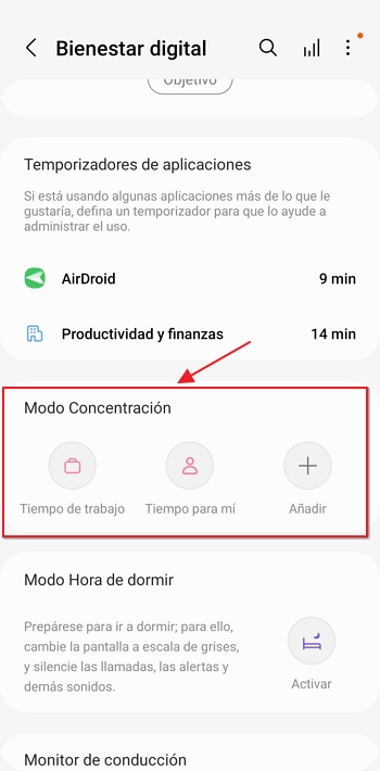 Modo de enfoque
