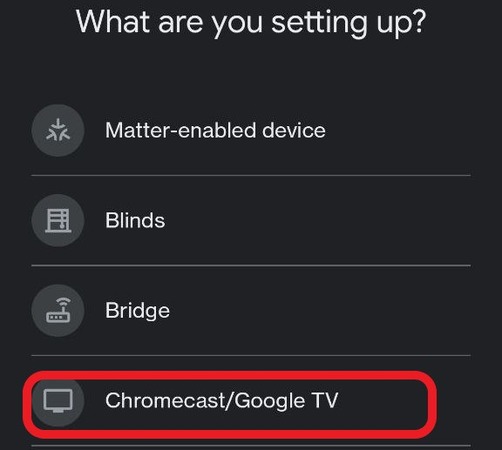 select Google TV
