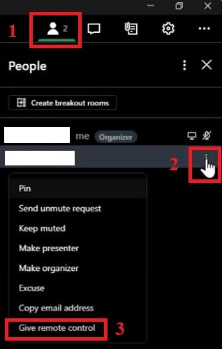 GoTo Meeting Give remote control