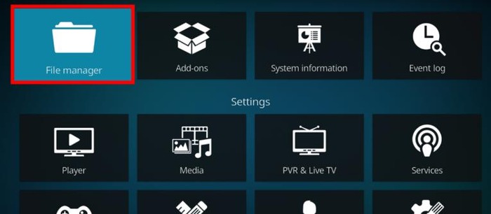 File Manager in Kodi Firestick