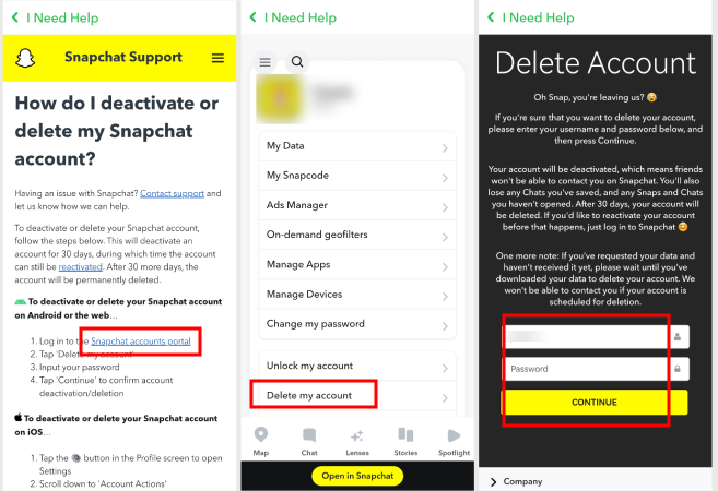 cómo desactivar Snapchat