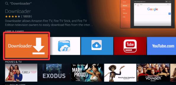 Downloader in Firestick