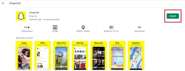 install snapchat on chromebook