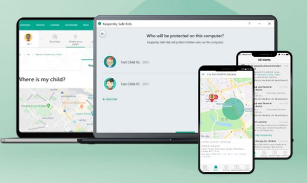 Kaspersky Safe Kids location tracking