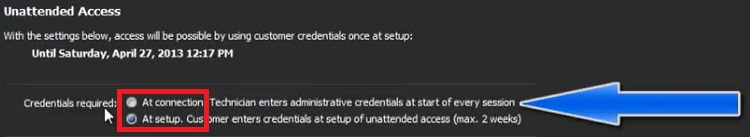 LogMeIn Credentials required