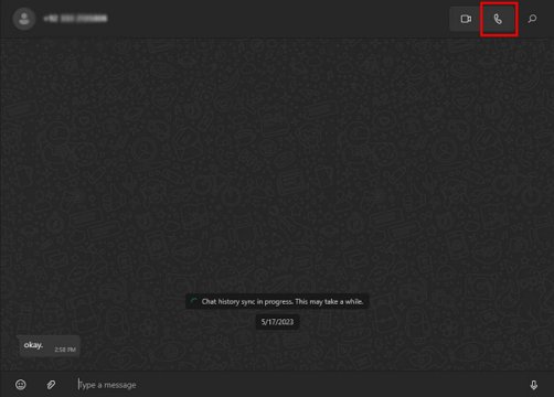Cómo hacer una llamada de voz en WhatsApp Web