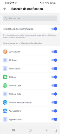 Personnaliser les Applications pour Synchroniser les Notifications