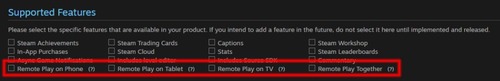 gaming category in Steam
