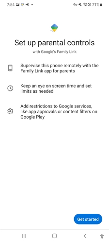 tap on get started
