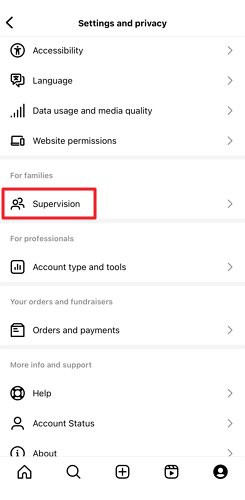 cliquez sur supervision