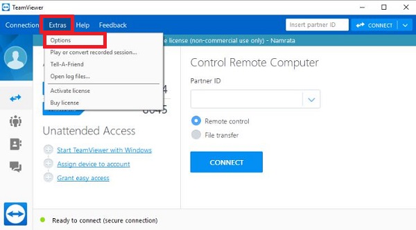 TeamViewer Options