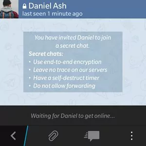 discussion secrète Telegram