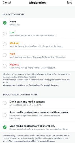 activar el filtro de contenido explícito