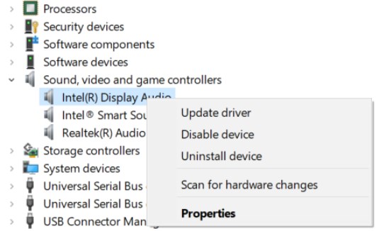 update audio driver in PC