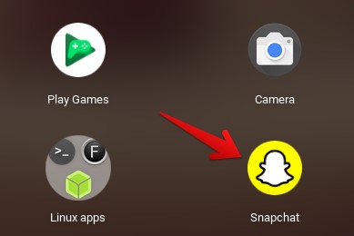 check snapchat on chromebook