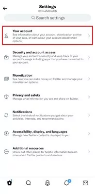 votre compte Twitter