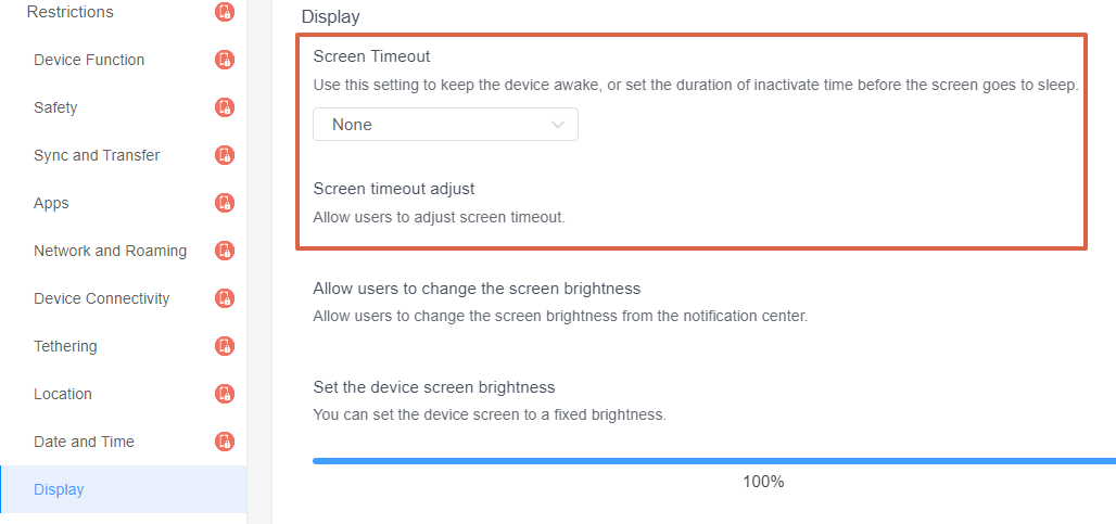 Access-the-Screen-Timeout-Policy