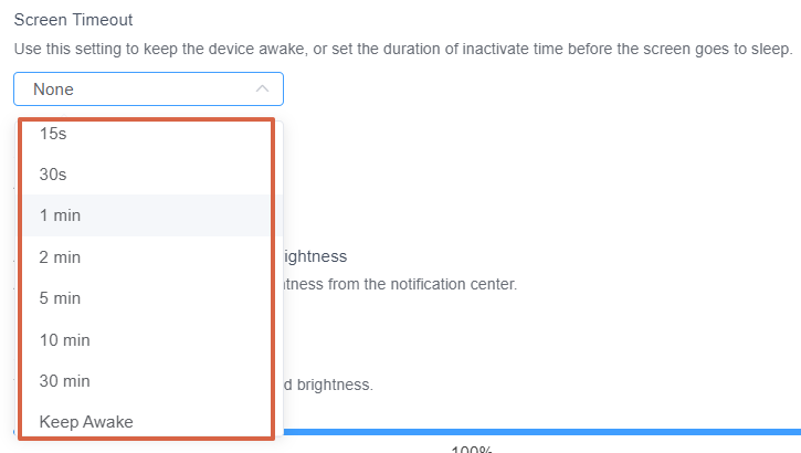 Configure-the-Screen-Timeout-Setting