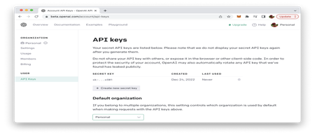 api key