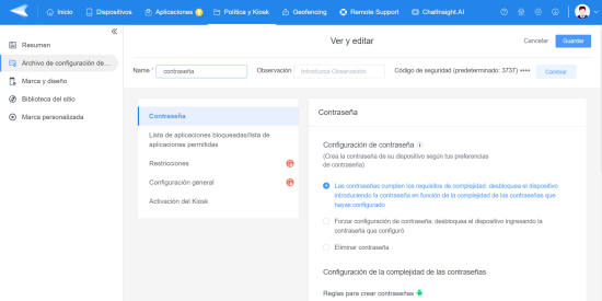 contraseña