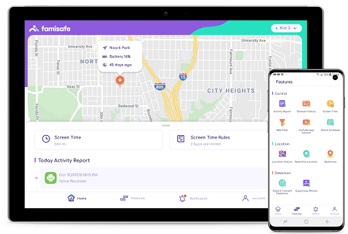 Famisafe location tracking