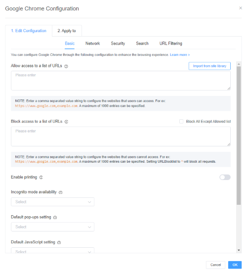 google-configuration