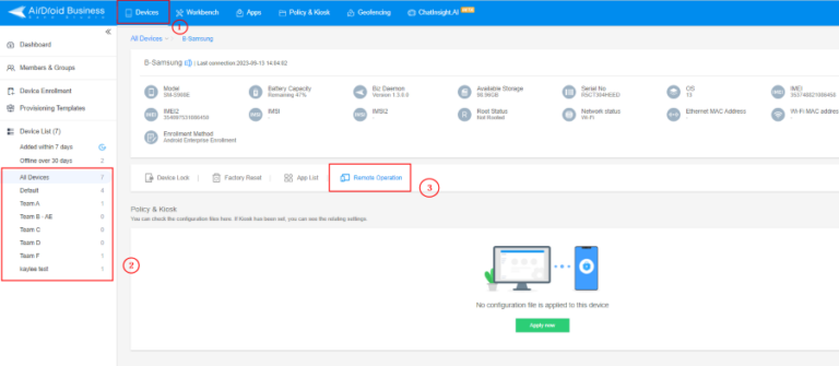 manage android device remotely-biz