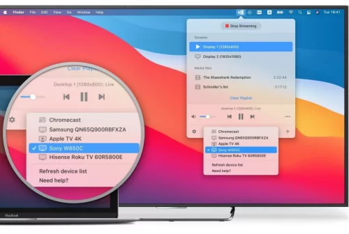 selecciona Smart TV Sony en Mac